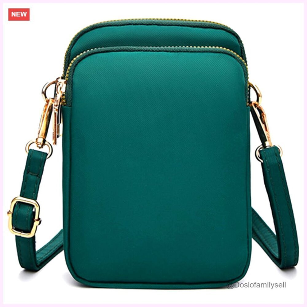 Mini Crossbody Phone Bag Adjustable Strap Water-Resistant Travel Pouch